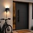 Astro outdoor wall lamp with dusk to dawn sensor and power sockets - integrated LED