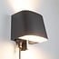 Astro outdoor wall lamp with dusk to dawn sensor and power sockets - integrated LED