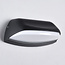 Industrial outdoor wall light Jessy - black with integrated LED