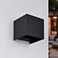 Outdoor wall light Daisy matt black dim-to-warm