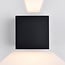 Outdoor wall light Daisy matt black dim-to-warm