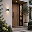 Modern outdoor wall light Daniel black with motion and day/night sensor