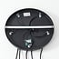 Loua 5-light pendant light - black with smoked glass