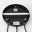 3-light pendant light Loua - black with smoked glass and mirror effect