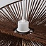 Janah pendant light with hand-woven paper shades - white cable and ceiling plate