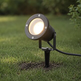 Garden spotlight with ground spike Océane - GU10 lamp holder
