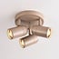 3-light ceiling spotlight Nivo with adjustable spotlights in sand beige