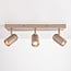 Ceiling spotlight Tivo with 3 adjustable spotlights in sand beige