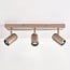 Ceiling spotlight Tivo with 3 adjustable spotlights in sand beige