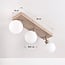 Ceiling lamp Vano with 3 adjustable spotlights in sand beige with opal-white glass