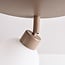 Ceiling lamp Zano with 3 adjustable spotlights in sand beige with opal-white glass