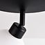 Ceiling lamp Zano with 3 adjustable spotlights in black with opal-white glass