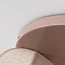 Florina ceiling light with 3 beige linnen kappen - taupe
