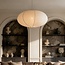 Pendant light Sikara with natural linen shade- Ø80cm
