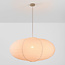 Pendant light Sikara with natural linen shade- Ø80cm