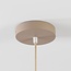 Blomia pendant light with layered linen shade - natural