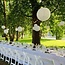 White nylon outdoor lantern