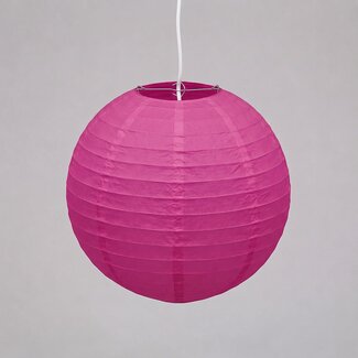 Fuchsia pink nylon outdoor lantern