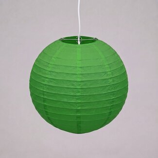 Green nylon outdoor lantern