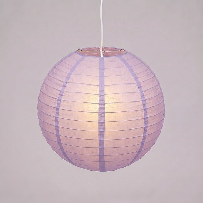 Light purple nylon outdoor lantern