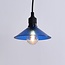 Shade for festoon bulbs in blue