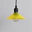 Shade for festoon bulbs in yellow