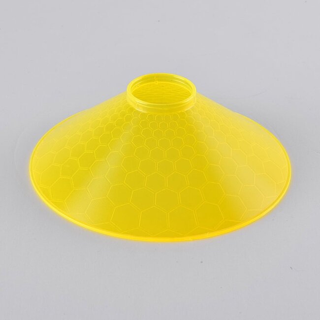 Shade for festoon bulbs in yellow