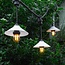 Shade for festoon bulbs in white