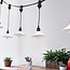 Shade for festoon bulbs in white