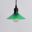 Shade for festoon bulbs in green