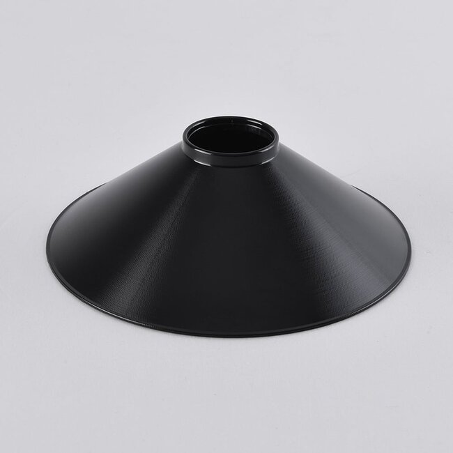 Shade for festoon bulbs in black