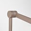 Wall lamp Mellow in taupe with adjustable arm and two-way light