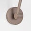 Wall lamp Mellow in taupe with adjustable arm and two-way light
