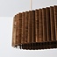 Hema pendant light with wooden shade - walnut