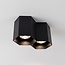 Ira designer 2-light surface-mounted spotlight in black