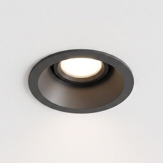 Round tiltable downlight black - Rae