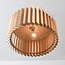 Vyra pendant light with wooden shade - natural