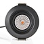 Meya 9W recessed spotlight with baffle trim (style 4) in black