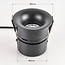 Meya 9W recessed spotlight with curved trim (style 2) in black