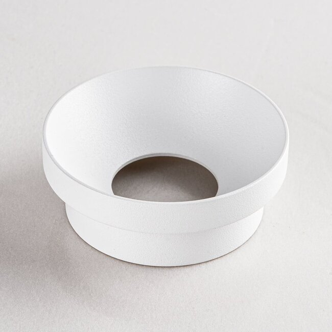 Meya 9W recessed spotlight with flat trim (style 1) in white