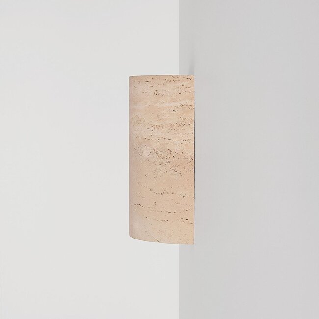 Olly travertine wall light