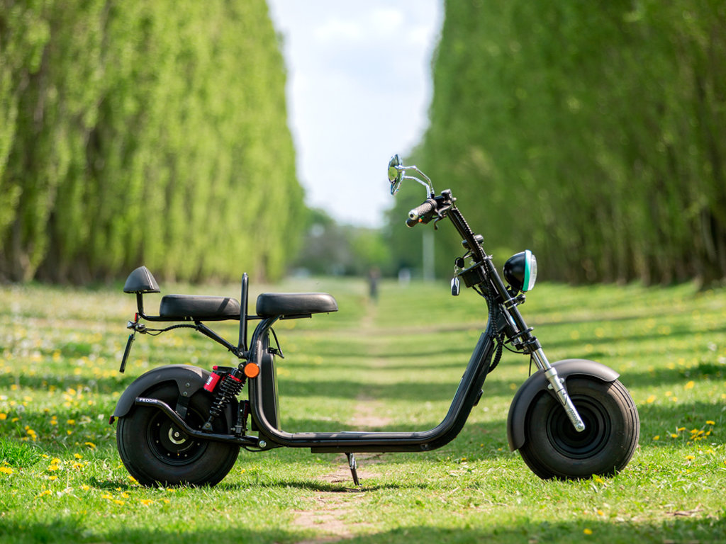 Elektrische Dikke Banden Scooter | Feddie.nl | Matte black - Feddie