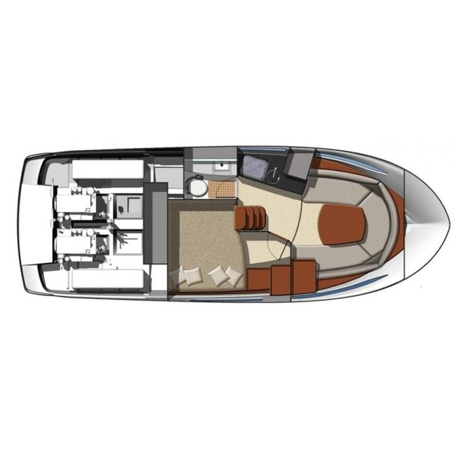 Jeanneau Leader 9 Hardtop, 2010, 2x Volvo Penta 5.7Gi