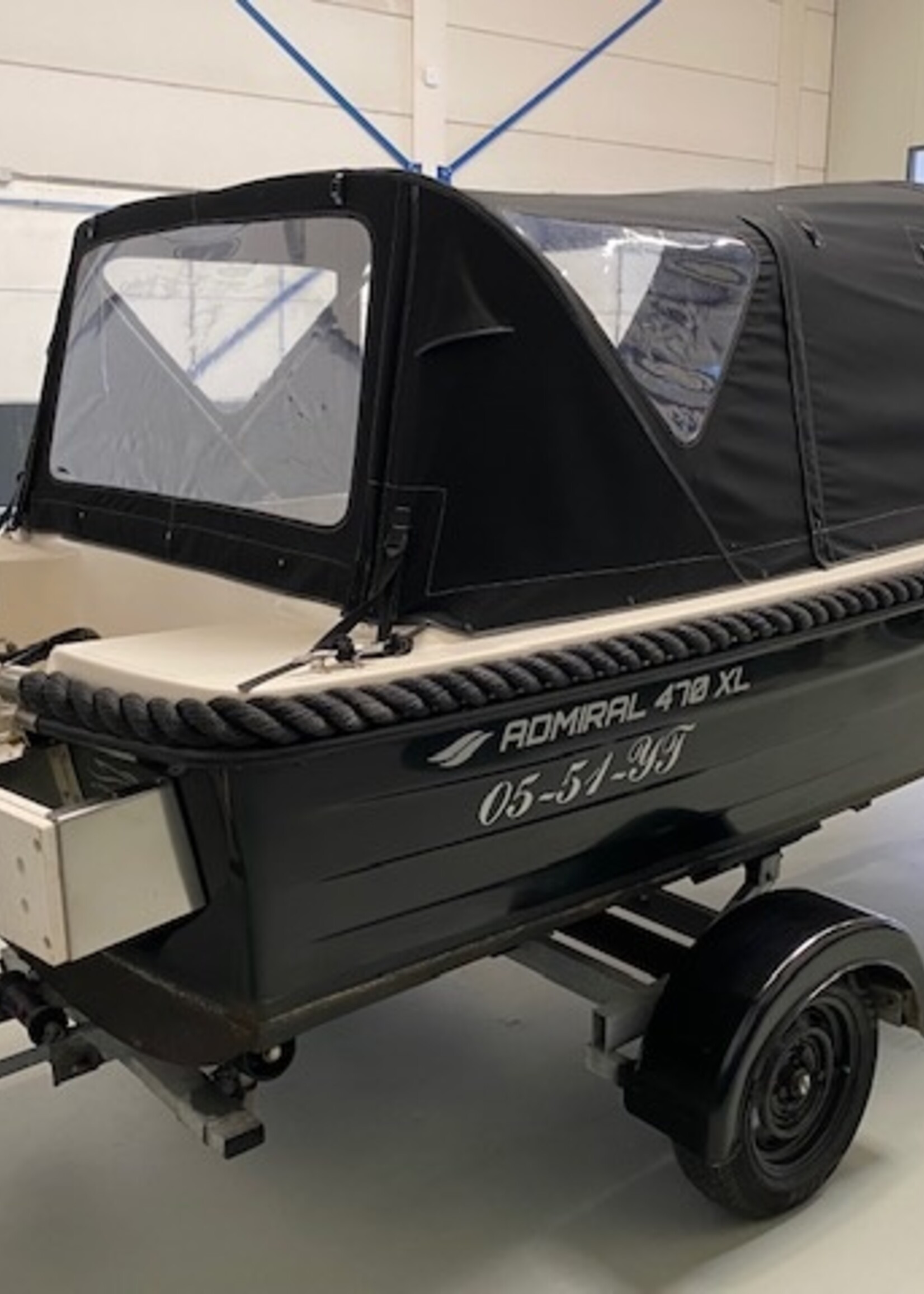 Admiral 470XL uit 2013 met Honda 20 Pk 4 takt