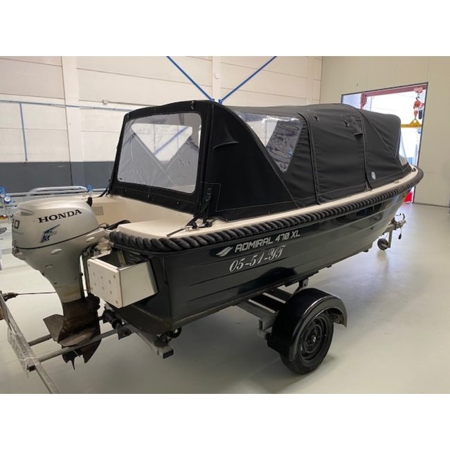 Admiral 470XL uit 2013 met Honda 20 Pk 4 takt