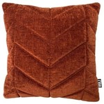 Volt Volt cushion 3D Fishbone velvet dark rust 45x45cm