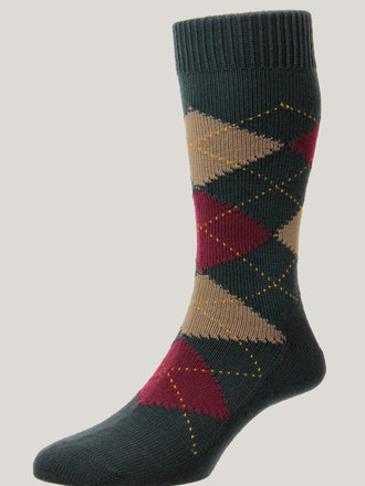 Pantherella Racton Argyle Merino Wool Socks Pantherella Racton Argyle Merino Wool Socks