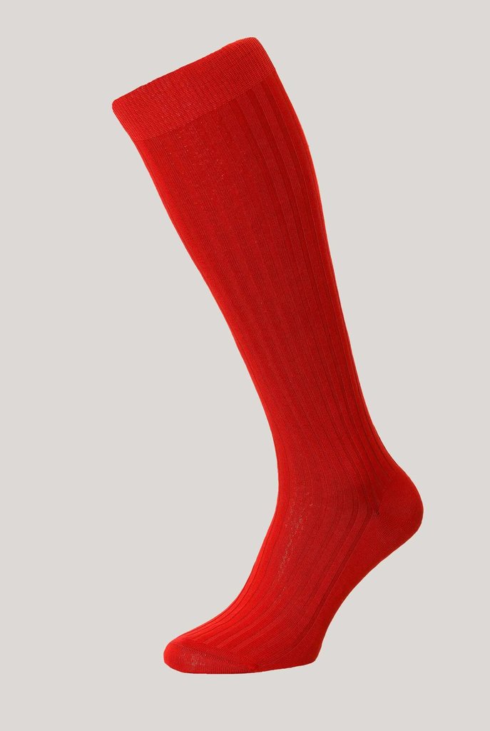 Pantherella Danvers Long Plain Cotton Mix Socks