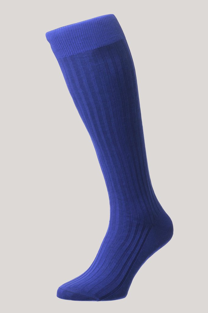 Pantherella Danvers Long Plain Cotton Mix Socks