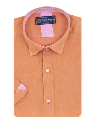 Oscar Banks Short Sleeve Linen Shirt Oscar Banks Short Sleeve Linen Shirt